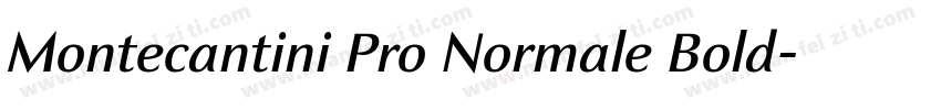 Montecantini Pro Normale Bold字体转换